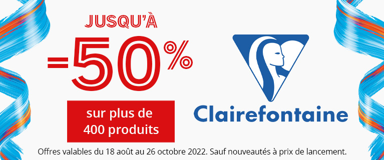 Les offres de la rentrée 2022 - Clairefontaine !