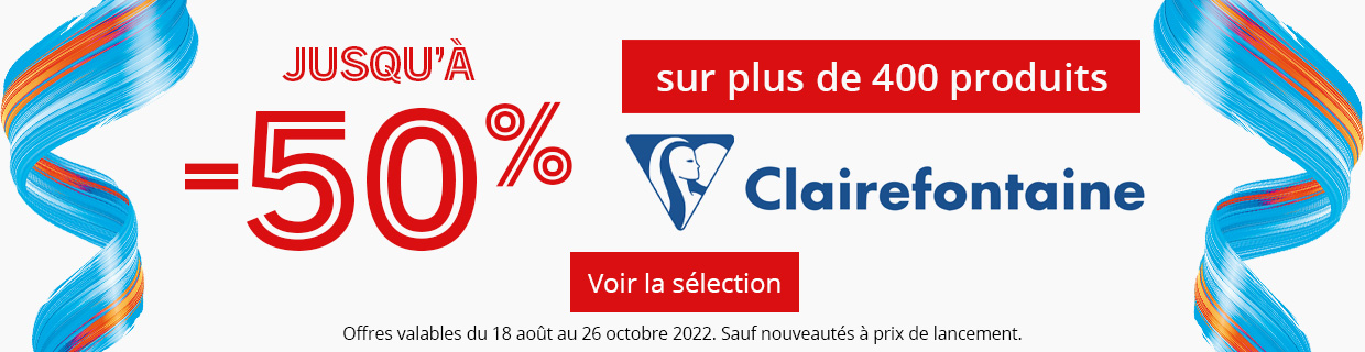 Les offres de la rentrée 2022 - Clairefontaine !