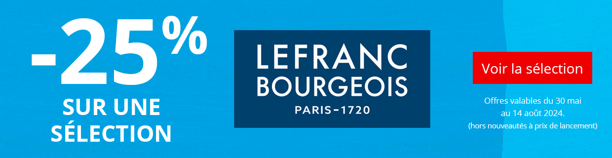 Jusqu'à -25% sur une sélection de produits Lefranc Bourgeois