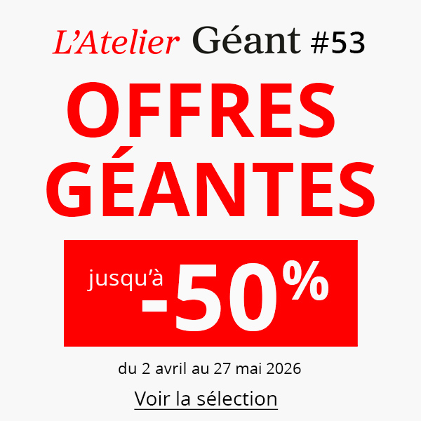 Les offres de l'atelier géant n°53