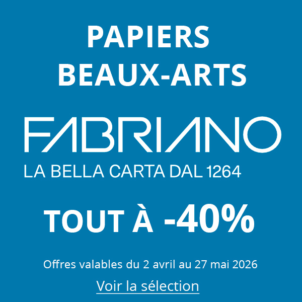 Jusqu'à -40% sur une sélection de produits Fabriano !