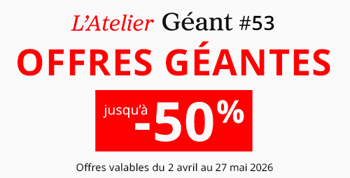 Les offres géantes du magazine de l'Atelier Géant n°53 !