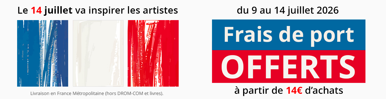 Frais de port offerts dès 14€ d'achats
