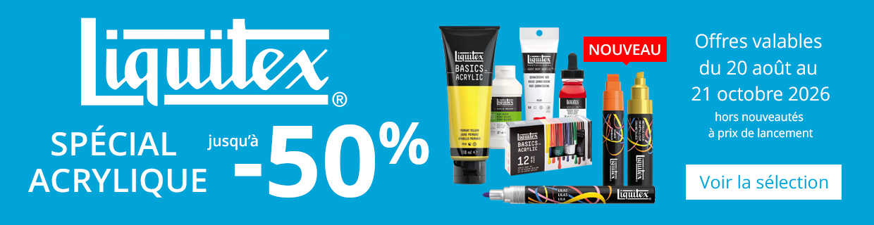 Jusqu'à -50% sur une sélection de produits Liquitex