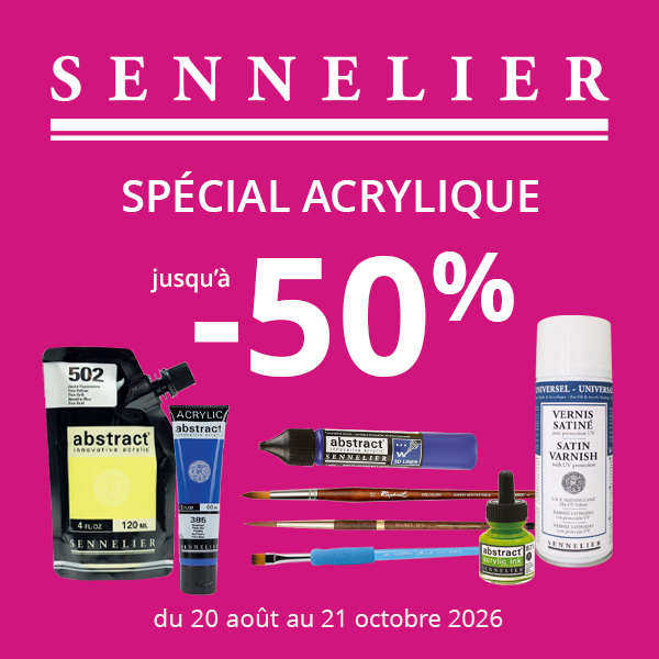 Jusqu'à -50% sur une sélection de produits Sennelier