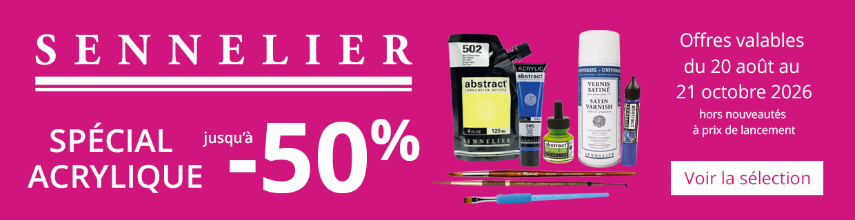 Juqu'à -50% sur une sélection de produits Sennelier