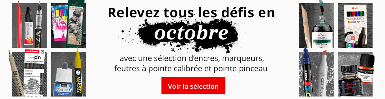 Les défis d'octobre : offres dessin et encre