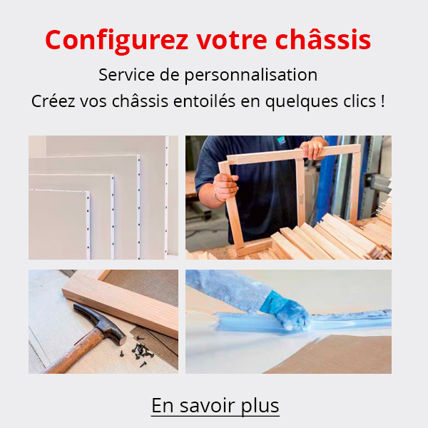 Châssis entoilé sur mesure